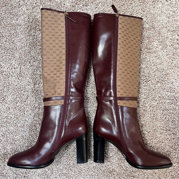 Gucci Quentin Microguccissima GG Tall Boot - IT 38 - Picture 2 of 14